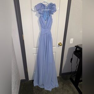 Chic blue Halter Dress